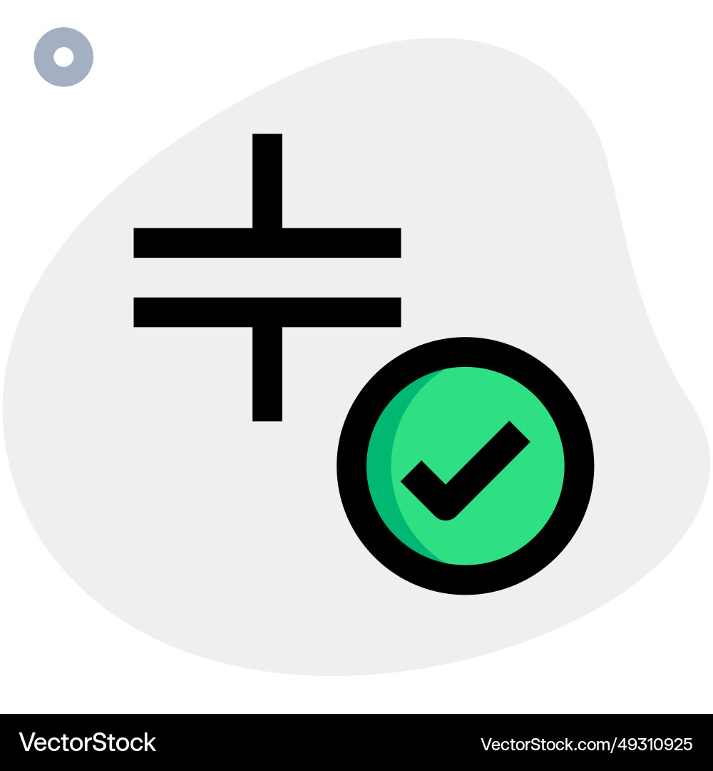 Using checklist for verify functions of capacitor Vector Image