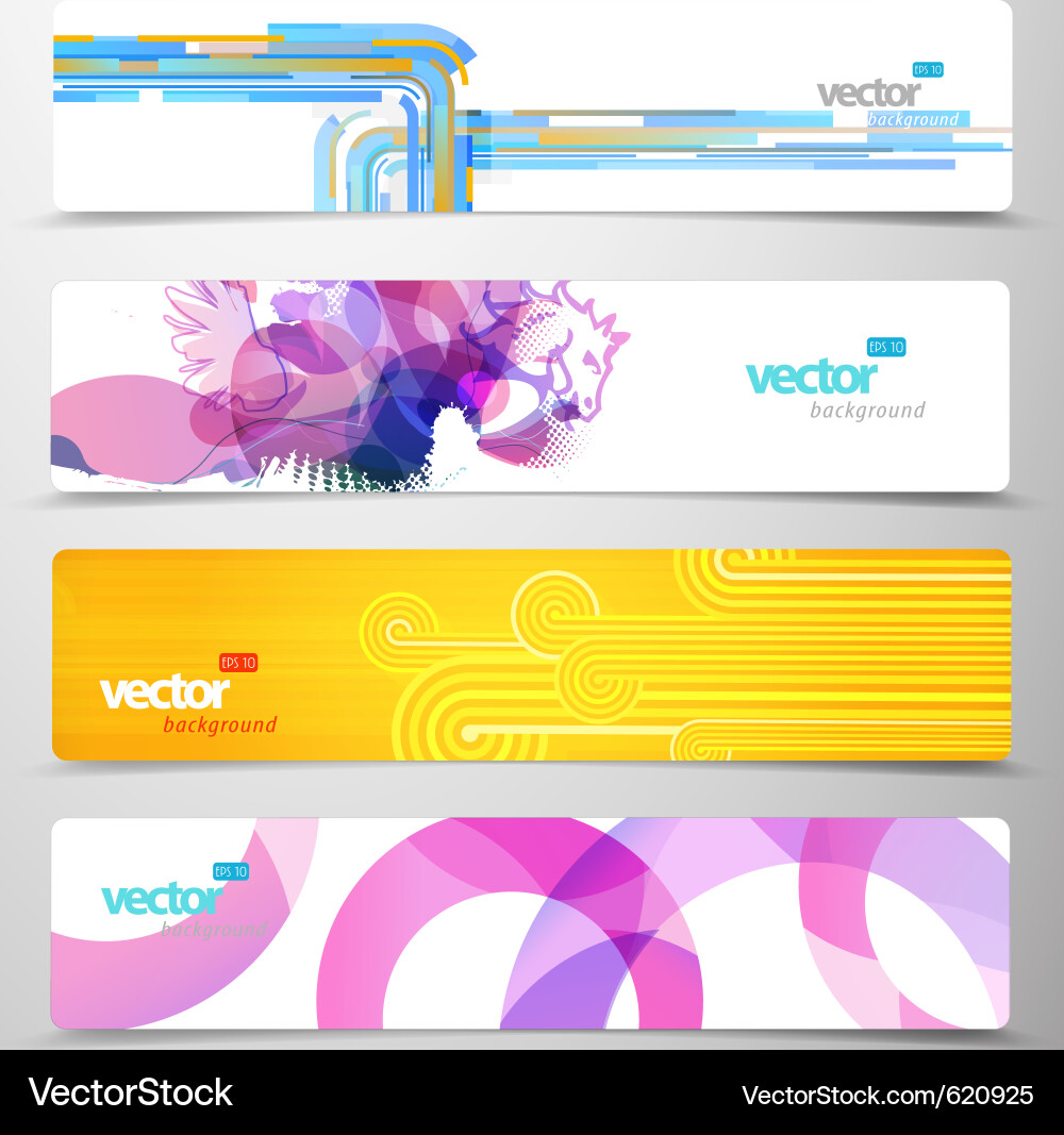 Web headers Vector Image