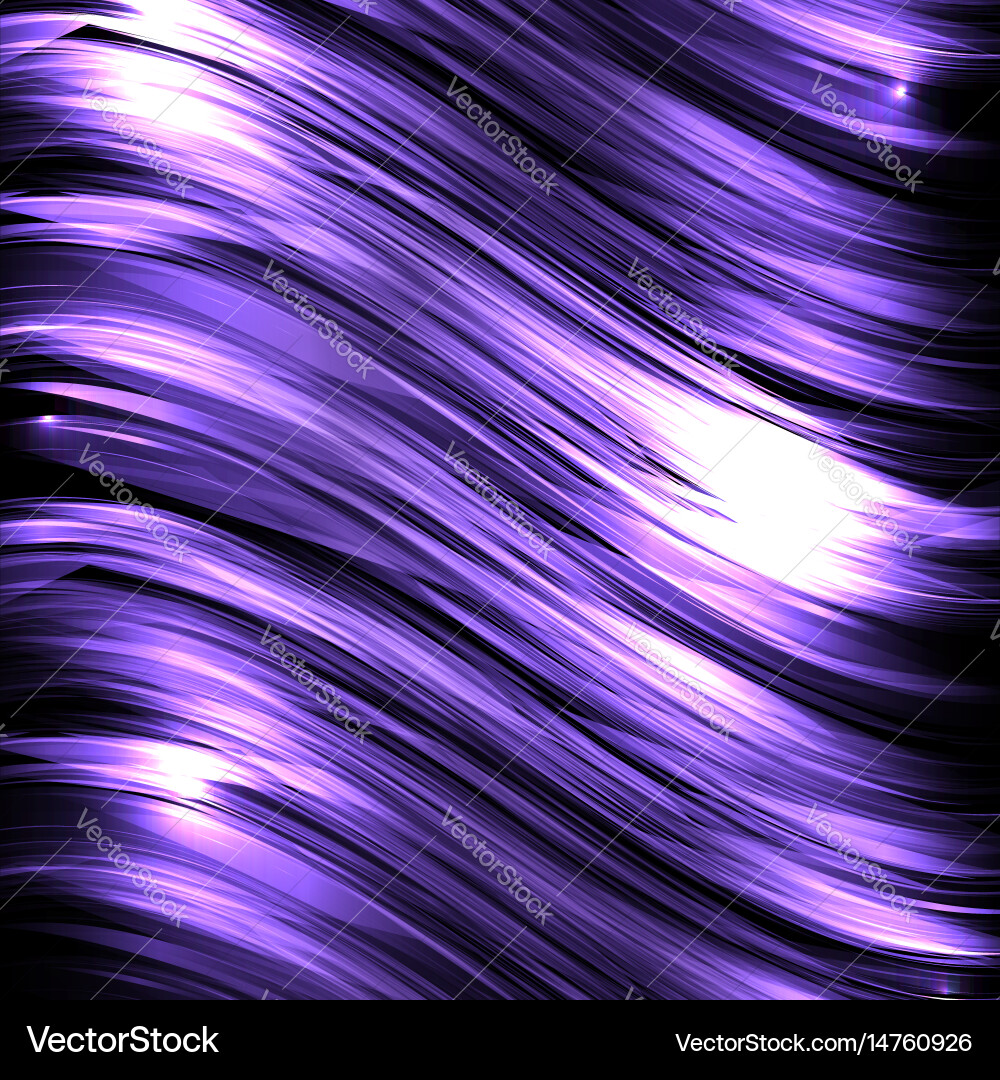 Abstract background with luminous wavy lines vector image
