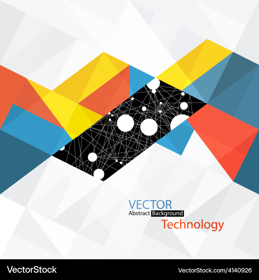 Abstract Technology Connection Background vector image