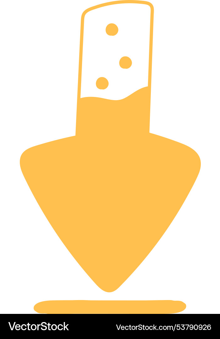 Arrow shape loading bar progress indicator vector image