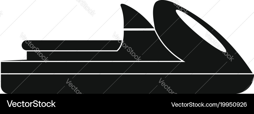 Boat icon simple style Royalty Free Vector Image