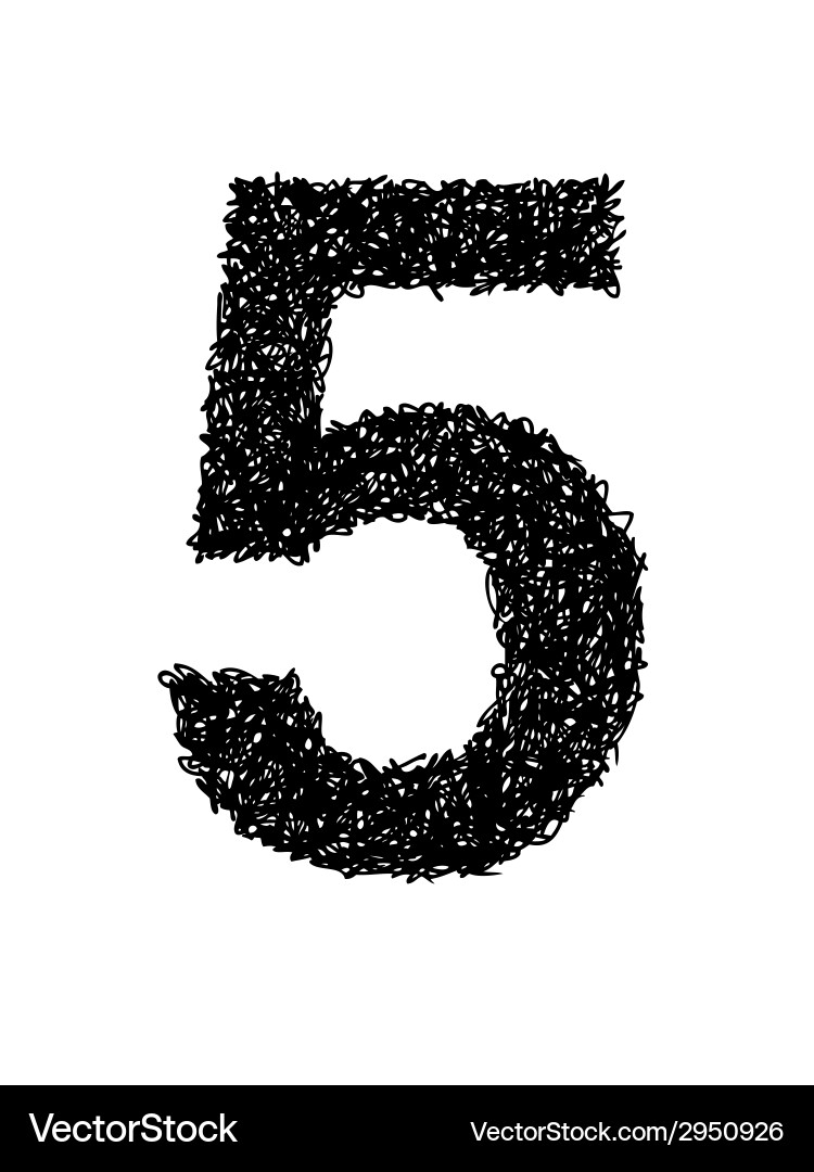 Hand Drawn Alphabet Letters - Style 5 Royalty Free Vector