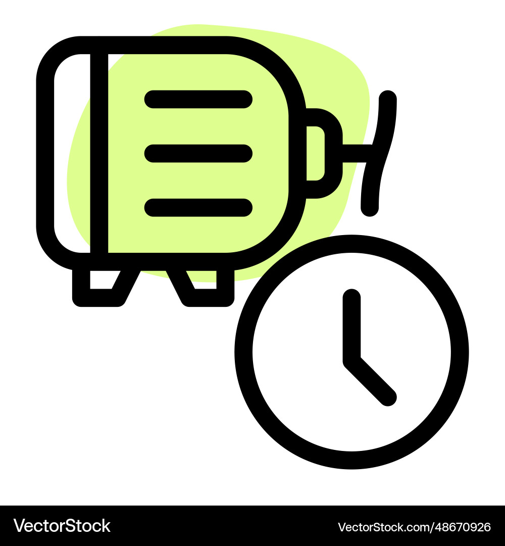 Machine powered faster through dynamo vector image