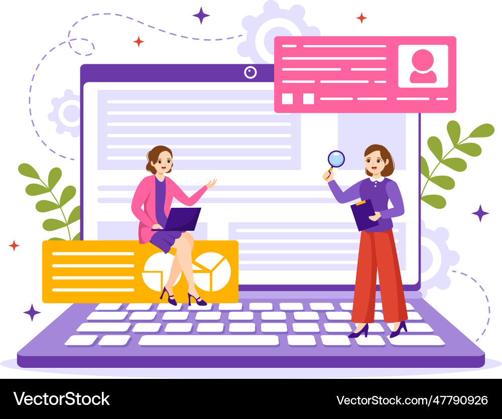 Software testing with application engineering Software testing with application engineering Vector Image