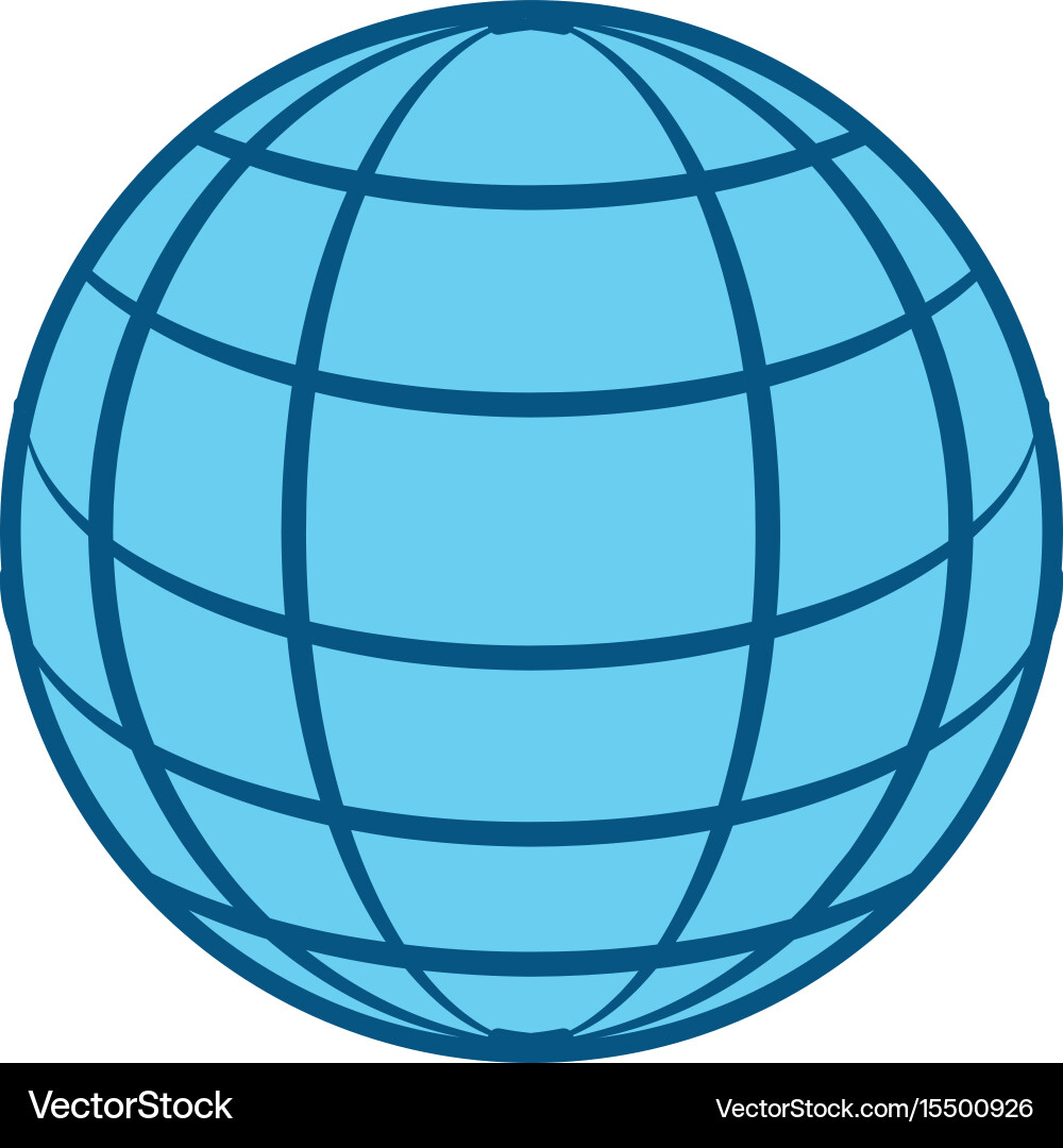 Sphere web networking Vector Image