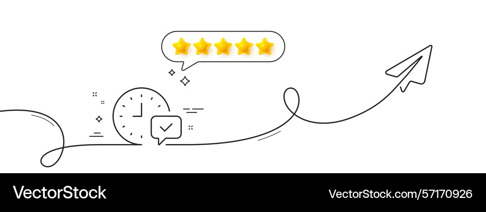 Time line icon select alarm sign continuous Vector Image