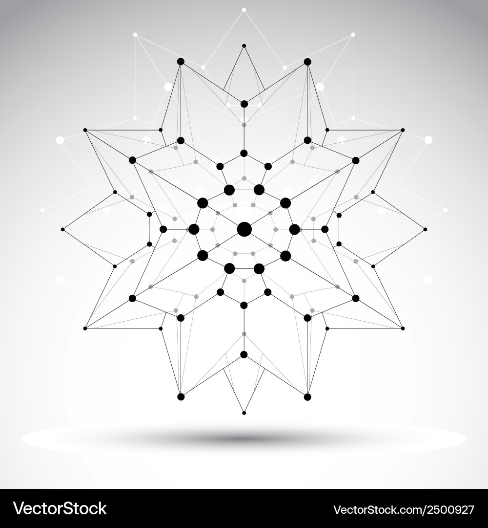 Abstract 3D Mesh Object vector image