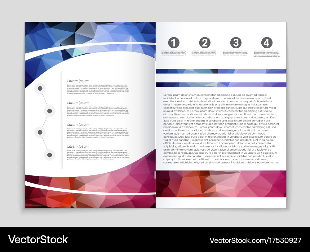 Abstract layout background set for art Vector Image