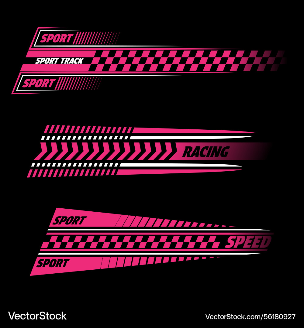Angled pink checkered patterns text Angled pink checkered patterns text vector image