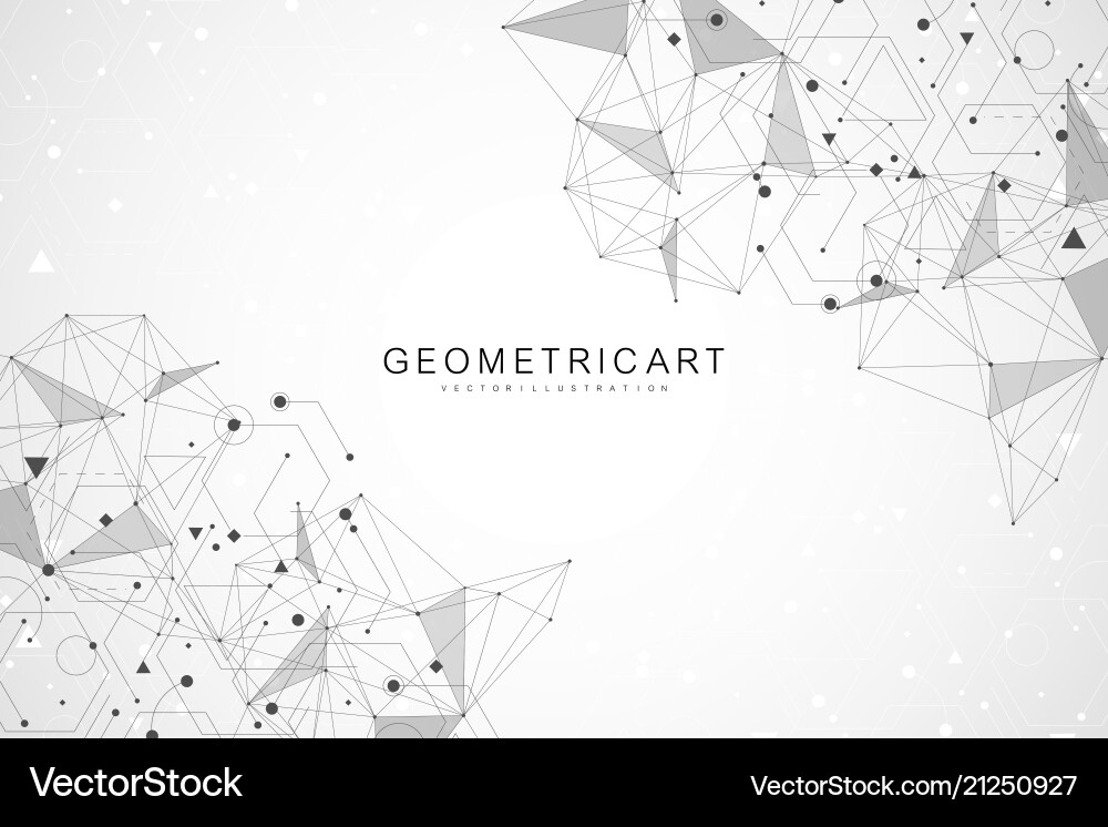 Big data visualization background modern Vector Image