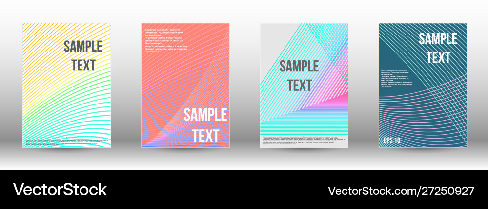 Creative backgrounds with abstract gradient linear Vector Image