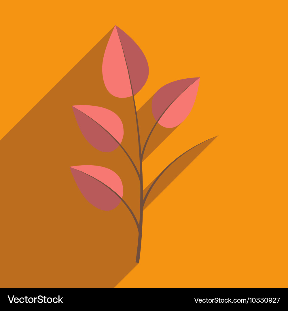 Flat with shadow icon and mobile application Vector Image