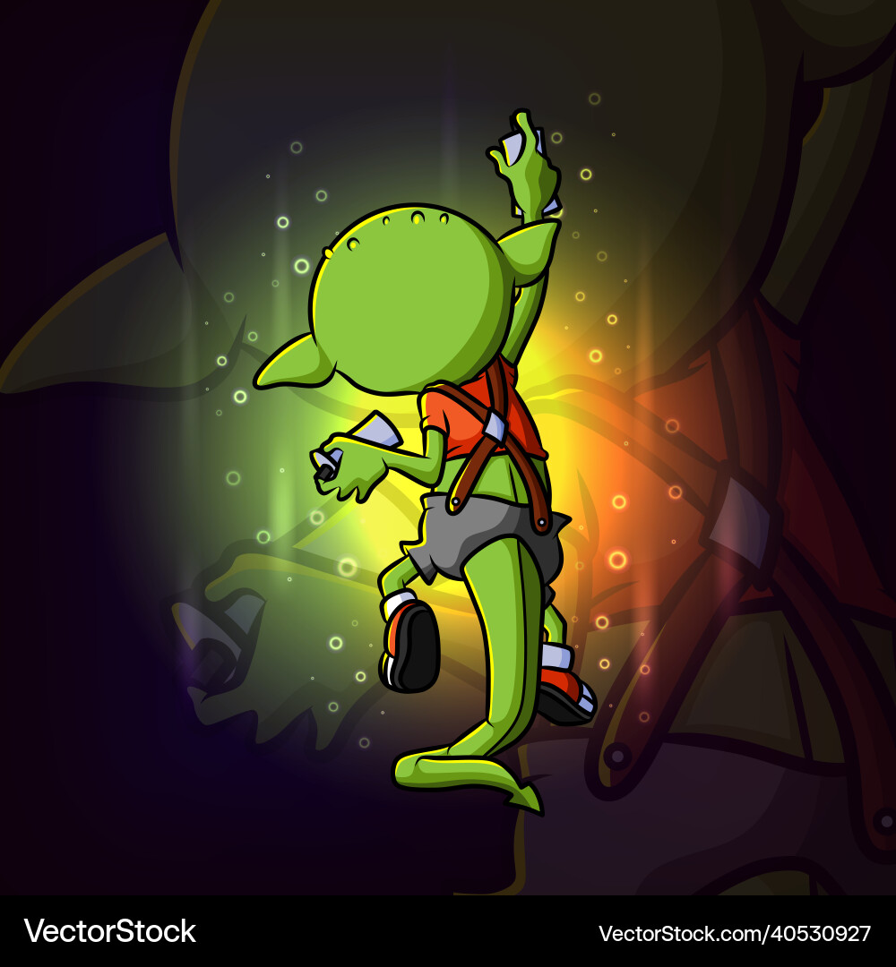 Goblin Graffiti Charakter ist Zeichnung esport logo Goblin Graffiti Charakter ist Zeichnung esport logo vektorbild