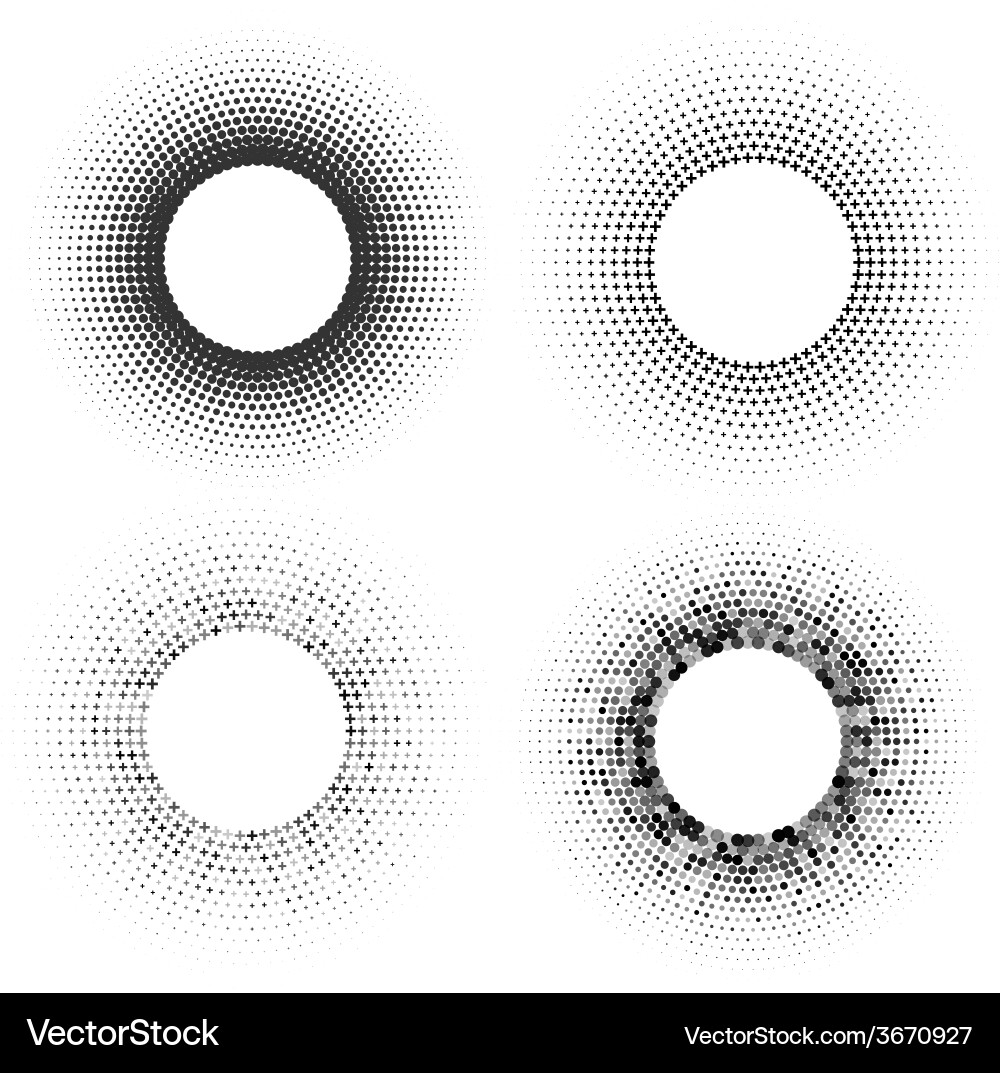 Halftone Background Patterns vector image