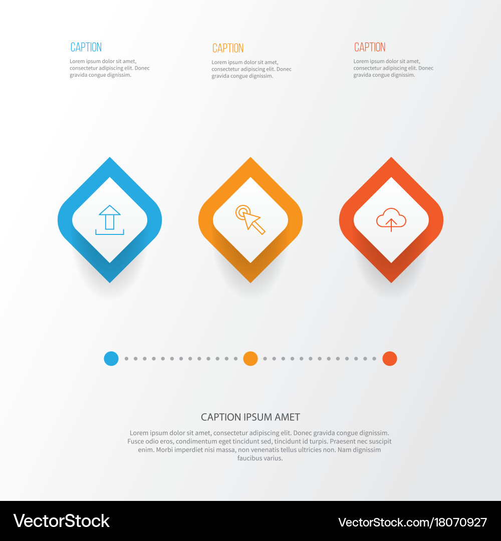 Internet icons set collection of cursor transfer vector image