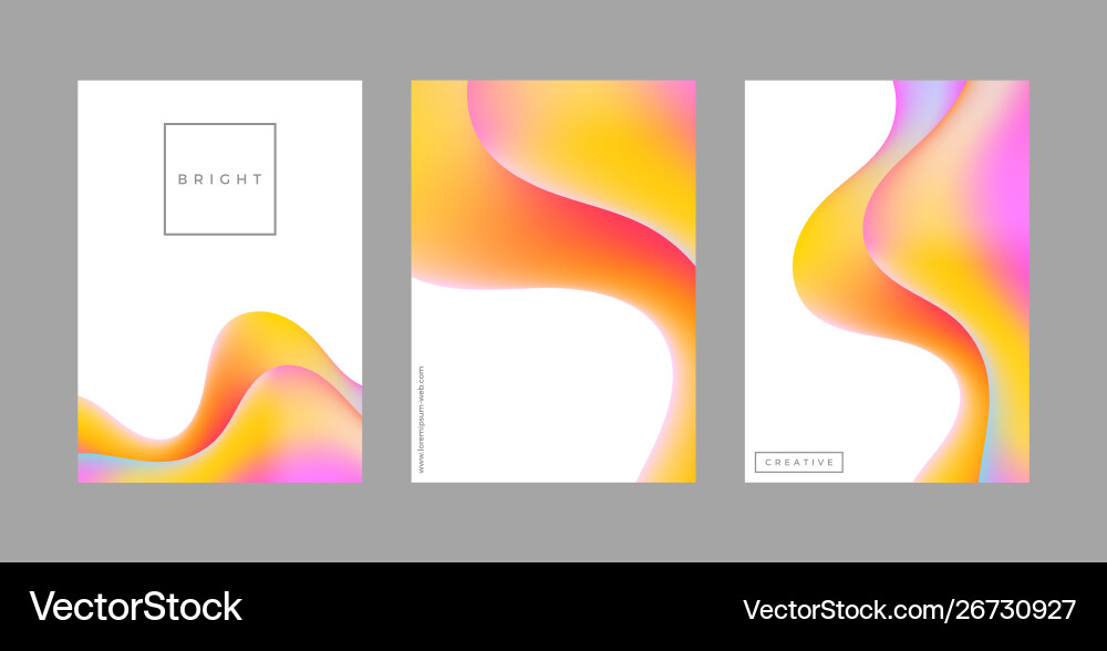 Liquid Color Gradient Background vector image