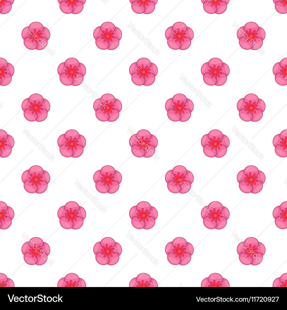 Rose of sharon pattern cartoon style – Royalty-Free Vector | VectorStock, image size:1000x1080