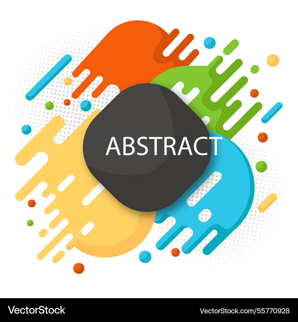 Abstract background with colorful shapes Vector Image