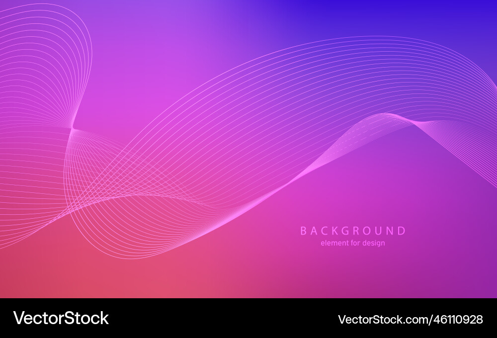 Abstract gradient background wave element Abstract gradient background wave element vector image