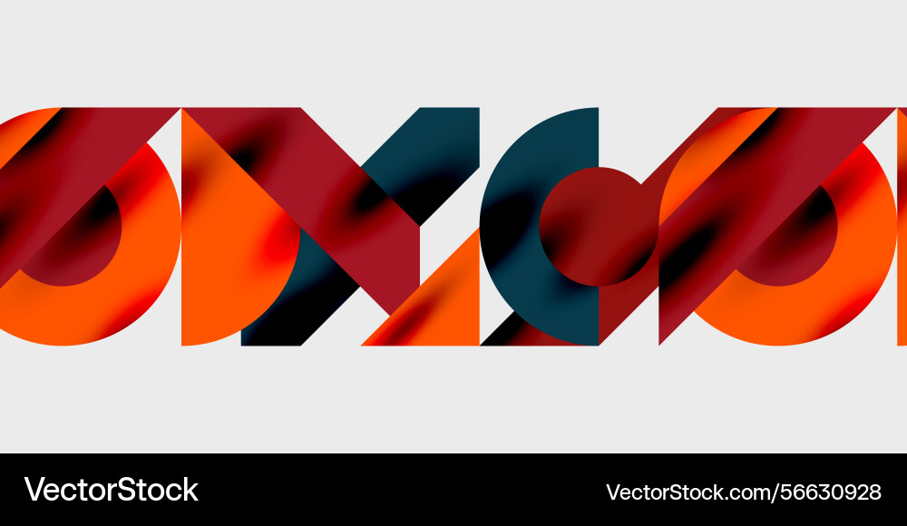 Abstract graphic design features overlapping Abstract graphic design features overlapping vector image