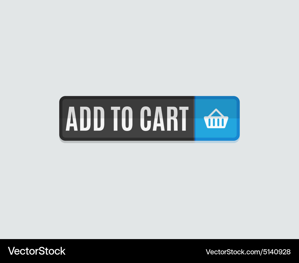 Add to cart web button online shopping flat Vector Image