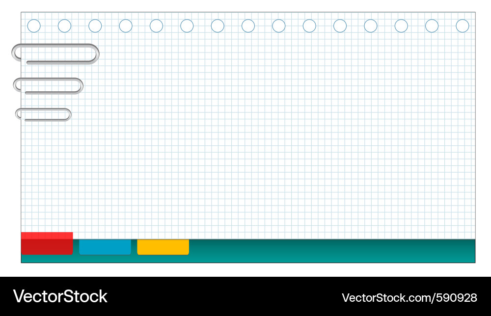 Blank paper sheet Royalty Free Vector Image - VectorStock