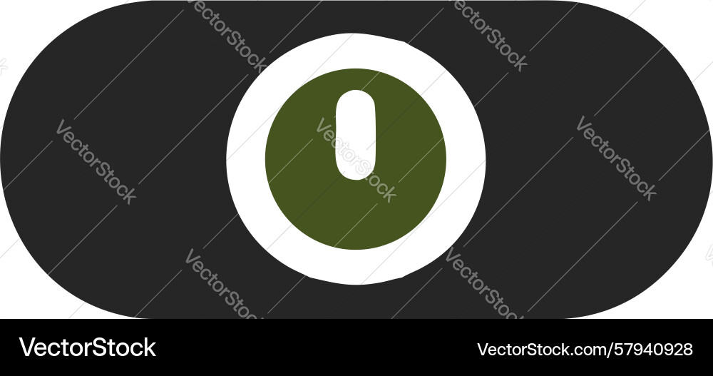 Circular Power Button Icon vector image