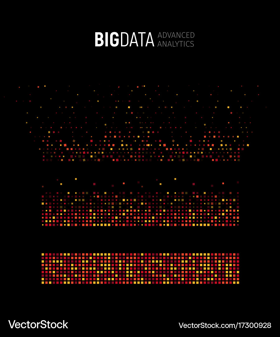 Complex Data Network Abstract vector image