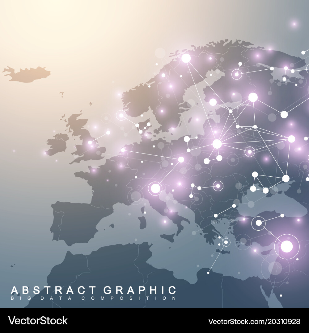 Complex Data Network vector image