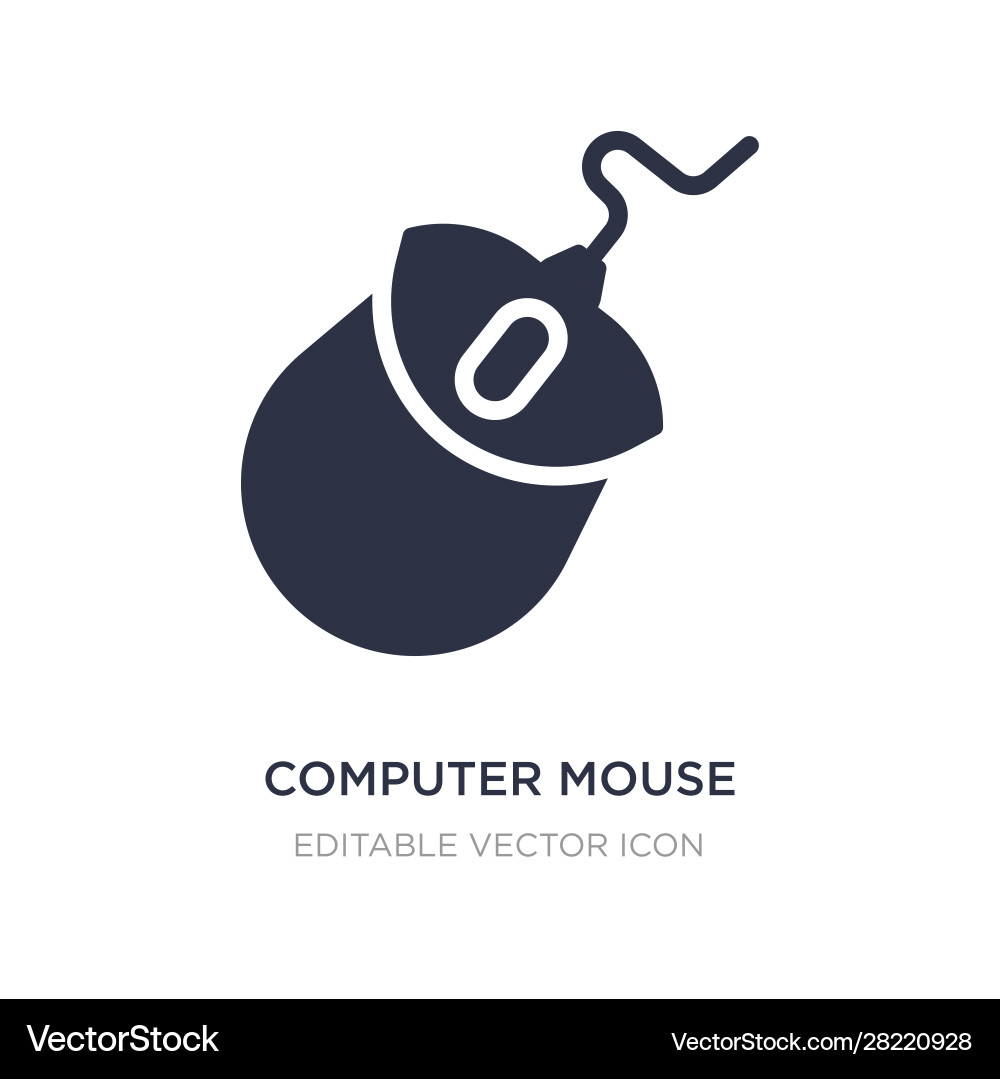 Computer mouse device icon on white background Computer mouse device icon on white background vector image