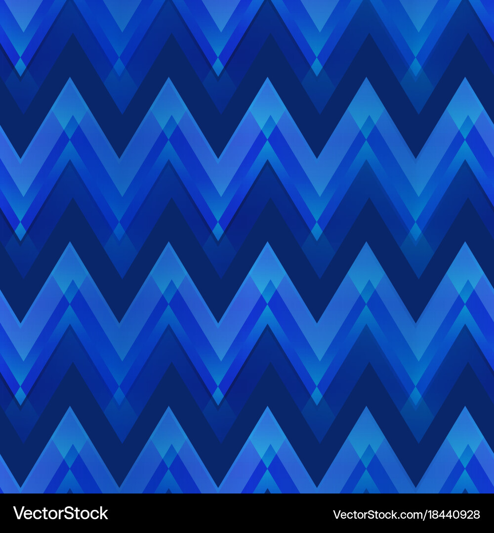 Dark blue color zigzag seamless pattern Vector Image
