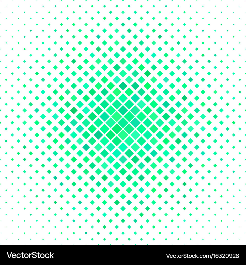 Green diagonal square pattern background Vector Image