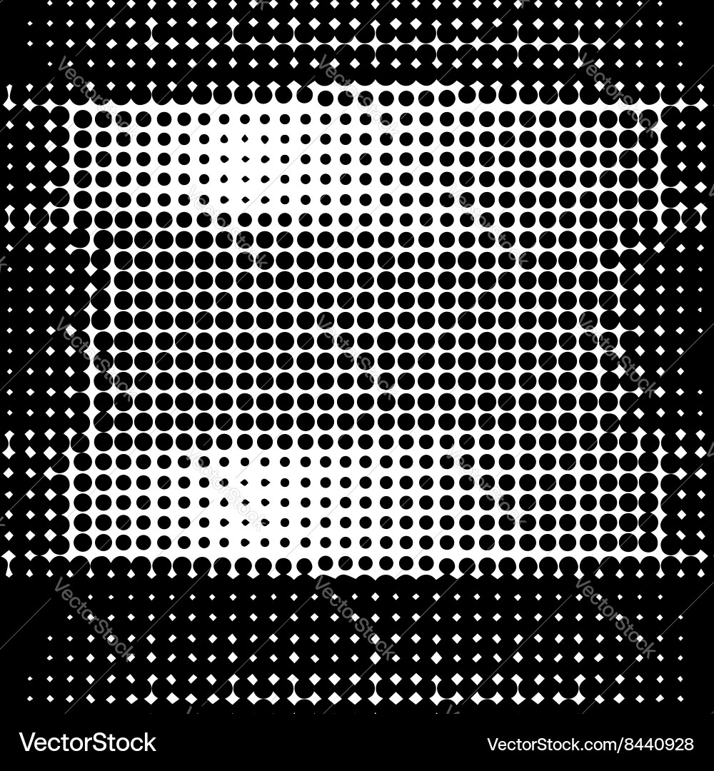 Halftone pattern dots on white background Vector Image
