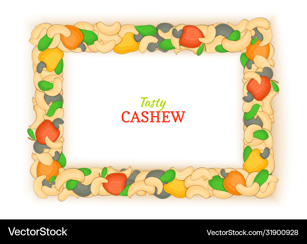 Horizontal rectangle frame composed delicious Horizontal rectangle frame composed delicious Vector Image