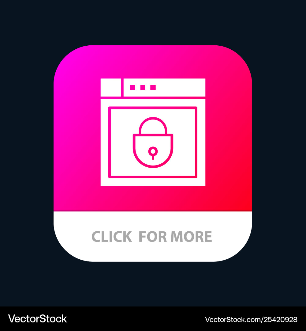 Internet password shield web security mobile app Internet password shield web security mobile app vector image