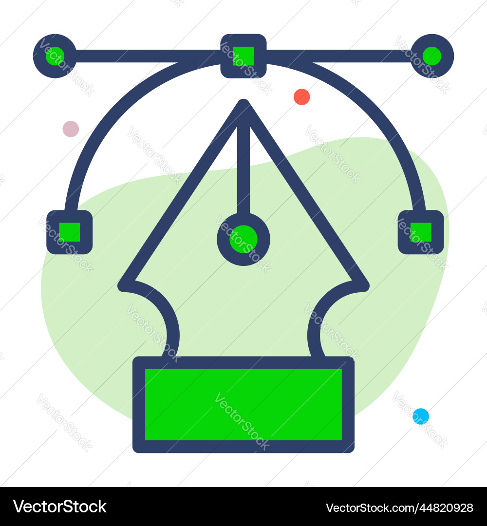 Pen tool icon user interface as a simple sign Vector Image