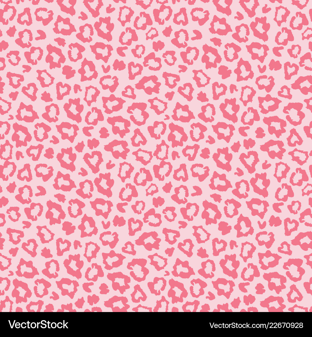 Pink Leopard Print Pattern Vector Image