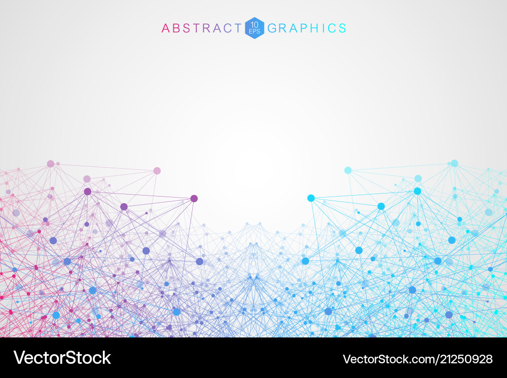 Science network pattern connecting lines and dots Science network pattern connecting lines and dots vector image