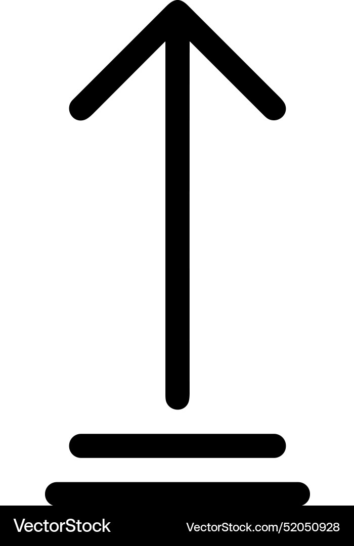 Upload outline icon symbol image Vector Image