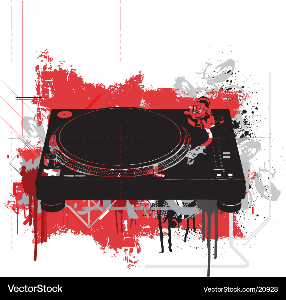 Vinyl Turntable Royalty Free Vector Image - VectorStock