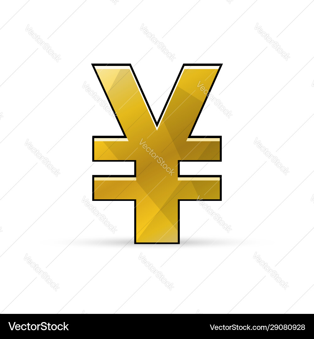 Yen oder Yuan Zeichen Urrency-Symbol Yen oder Yuan Zeichen Urrency-Symbol vektorbild