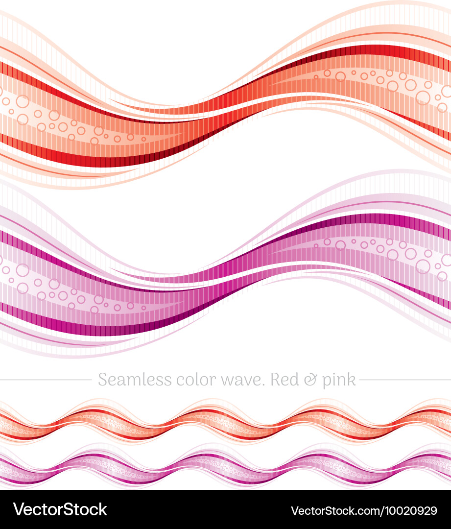 Abstract seamless wave pattern on white background Vector Image