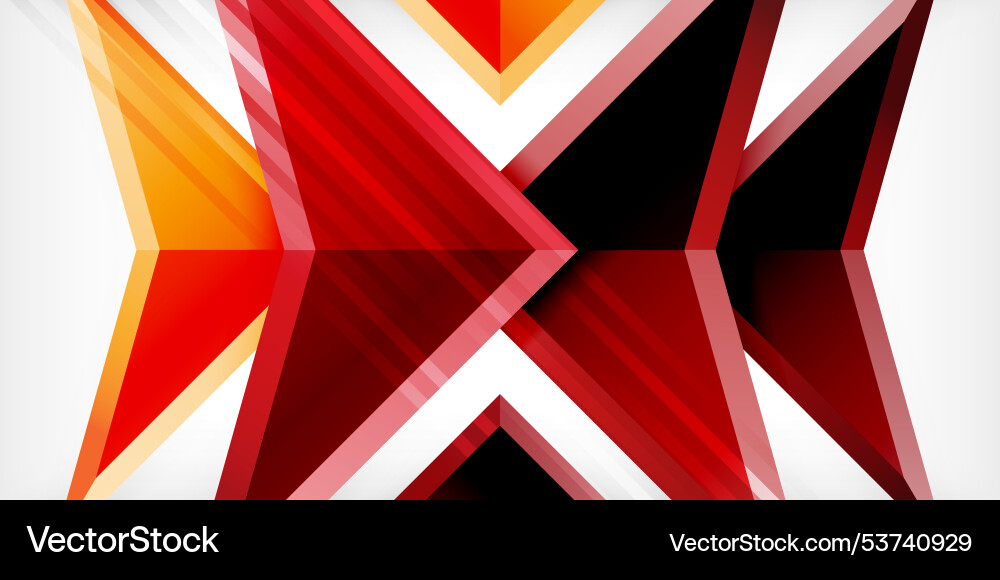 Arrows with 3d effect abstract background Vector Image
