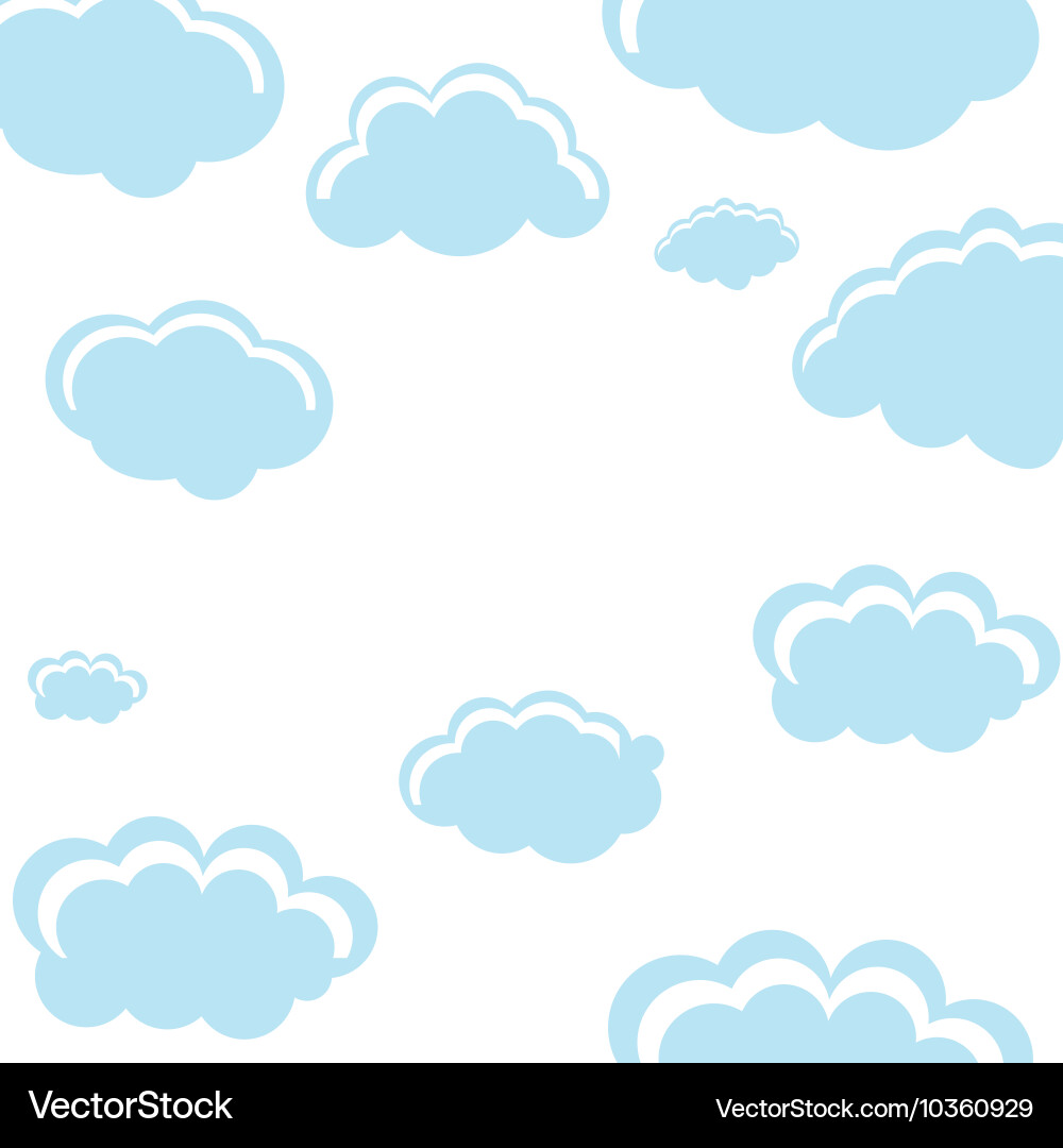 Cloud shape pattern icon Vector Image