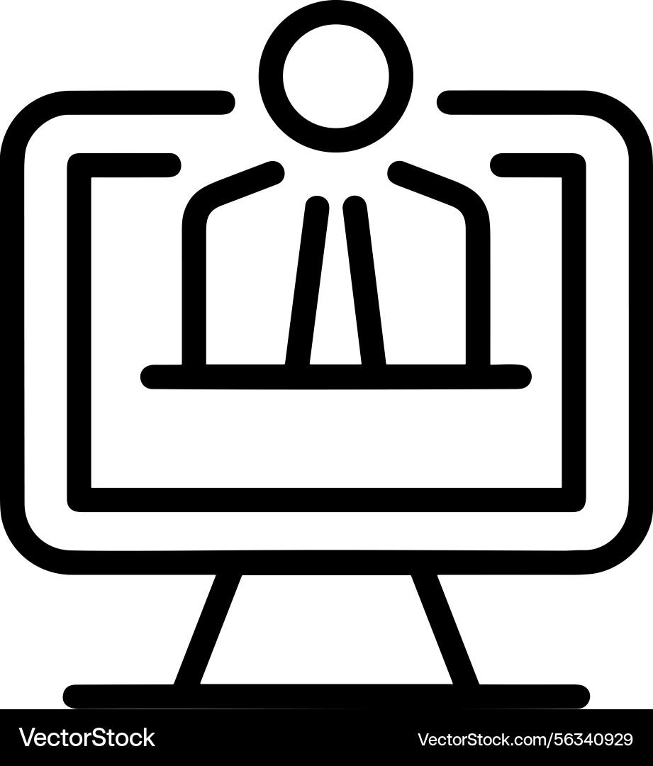 Computer icon symbol image Computer icon symbol image Vector Image