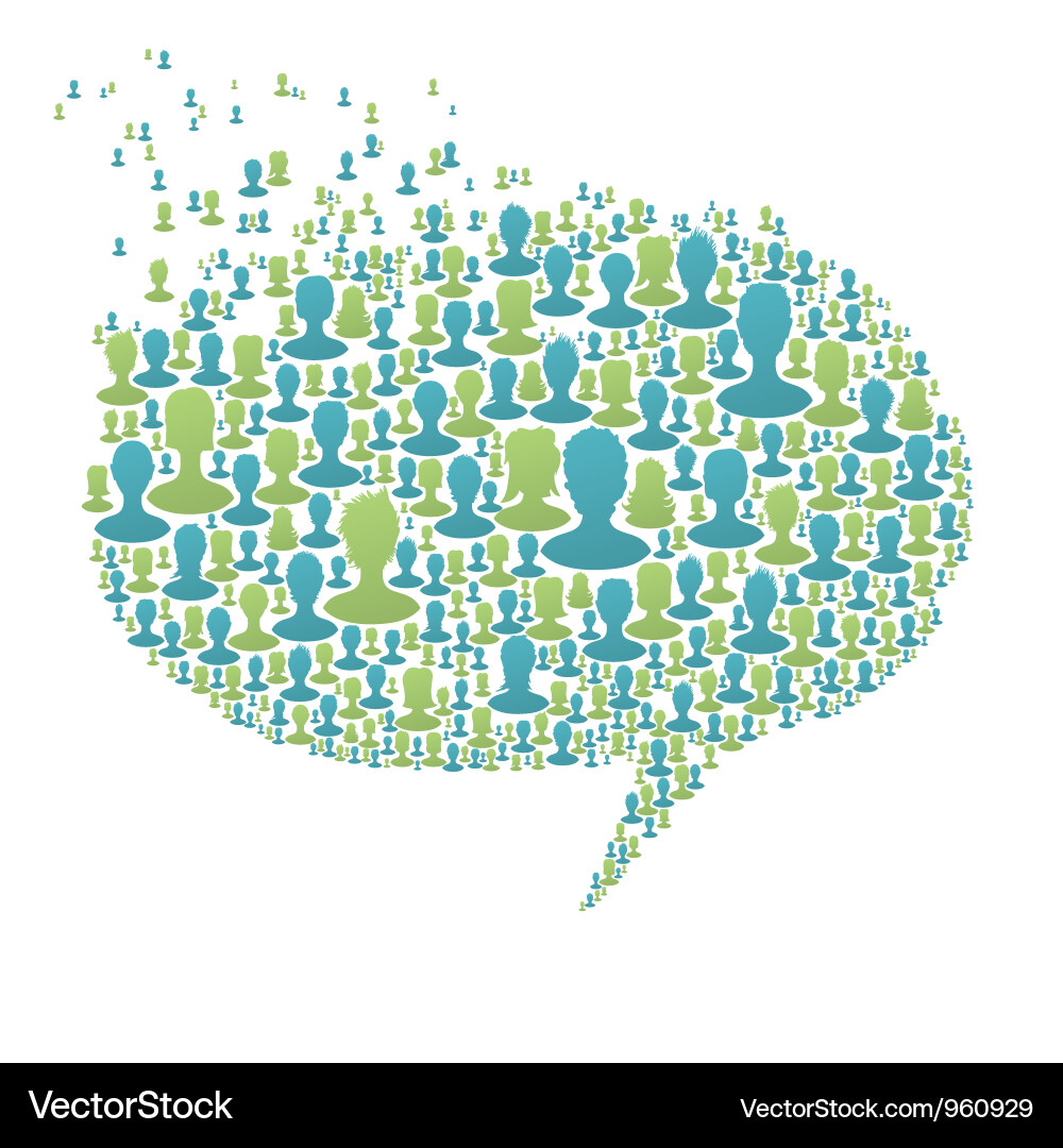 Group Speech Bubbles Vector Image