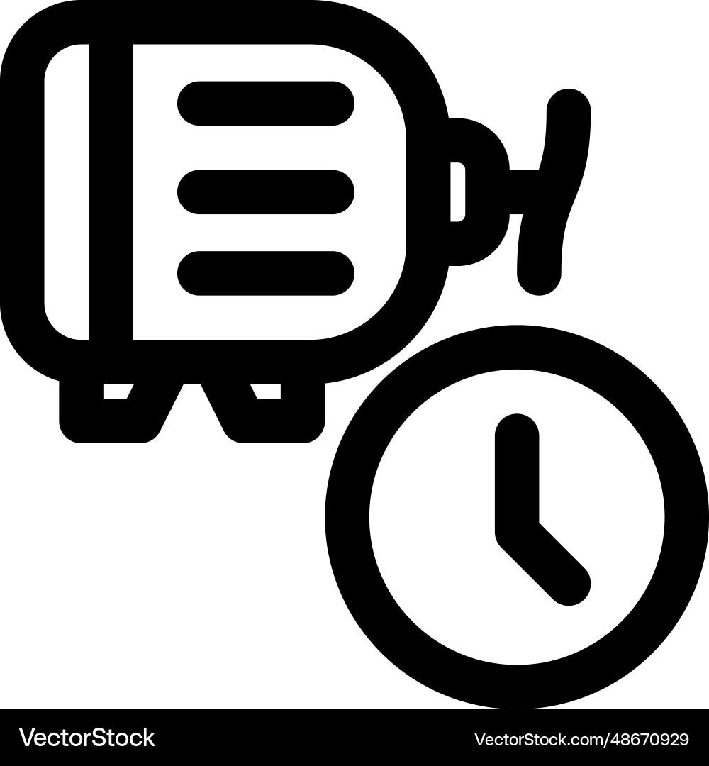 Machine powered faster through dynamo vector image