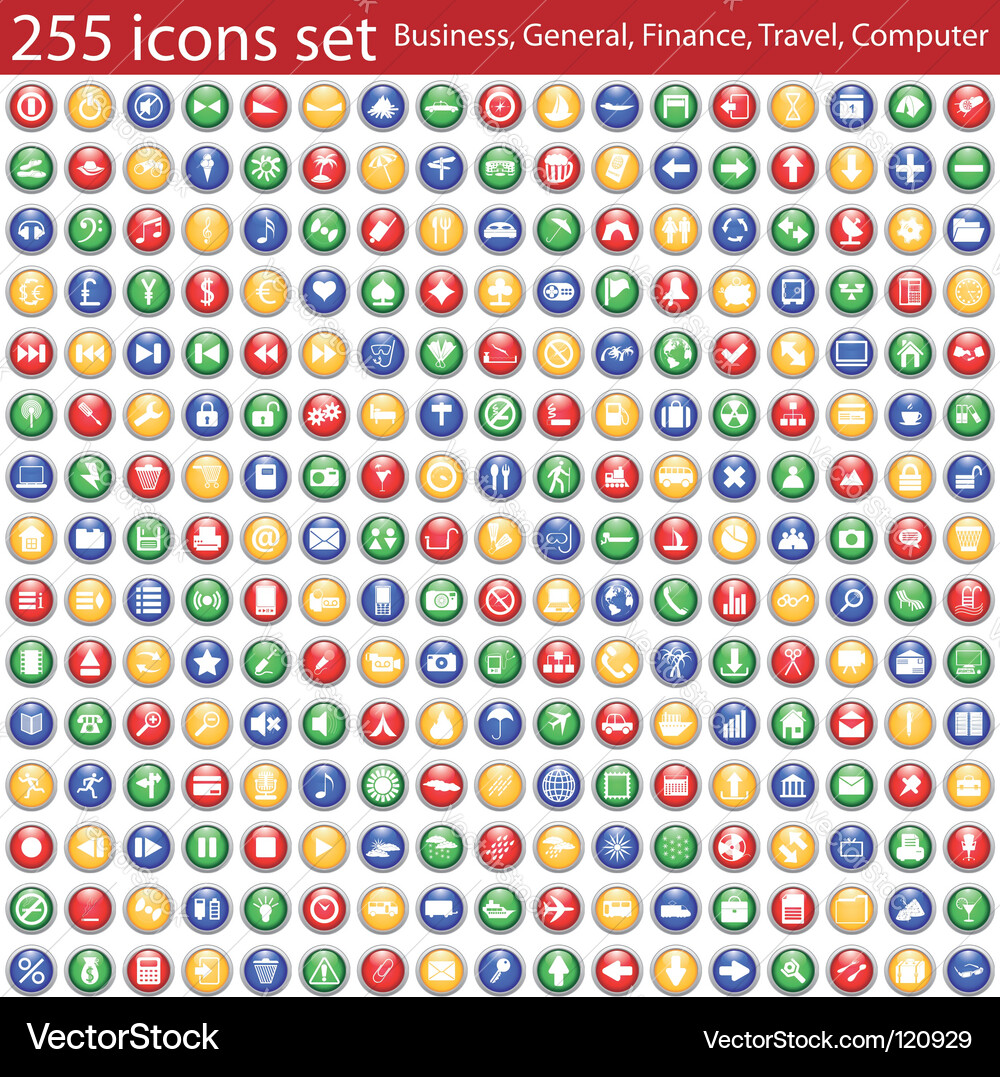 Modernes Icon Set Vektorbild