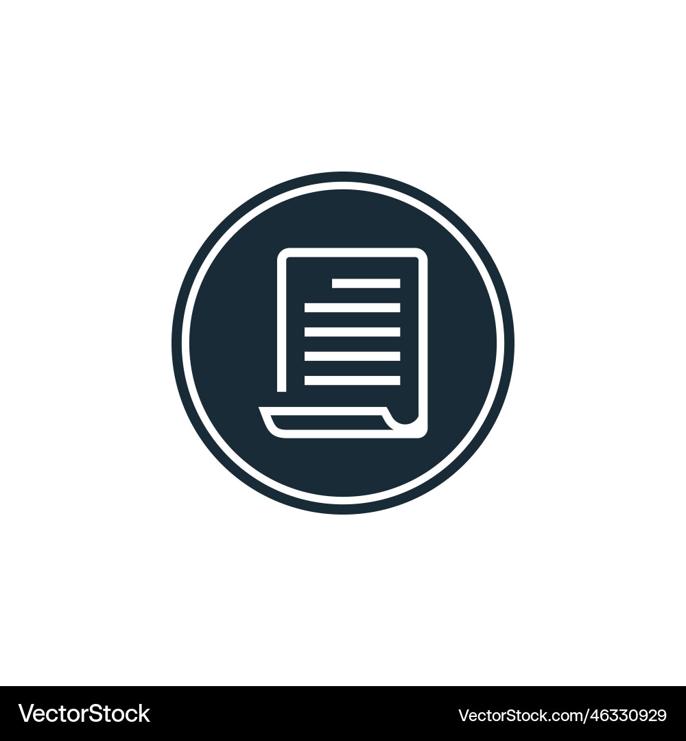 Paper document icon design template elements Vector Image